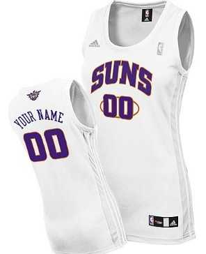 Women%27s Customized Phoenix Suns White Basketball Jersey